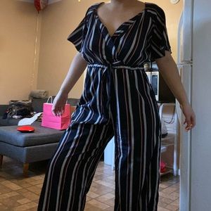 Striped romper